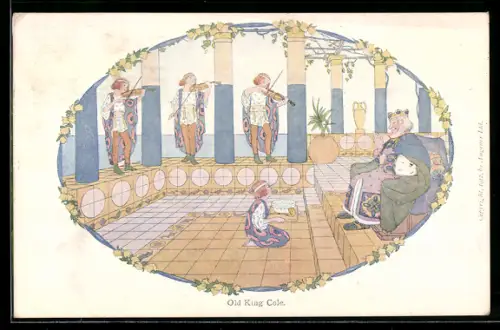 Künstler-AK Henriette Willebeek le Mair: Little Songs of long Ago, Old King Cole