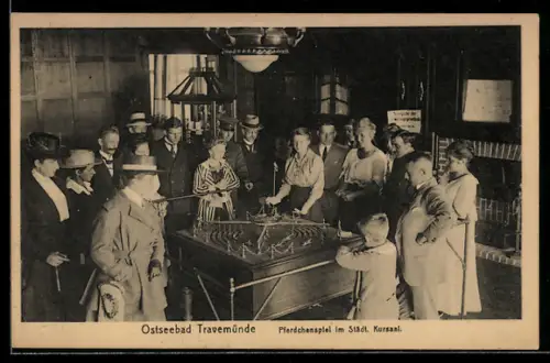 AK Travemünde, Pferdchenspiel im Städt. Kursaal