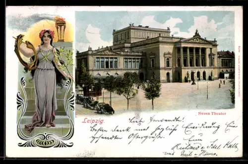 Lithographie Leipzig, Neues Theater