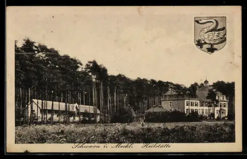 AK Schwaan i. Meckl., Heilstätte, Wappen