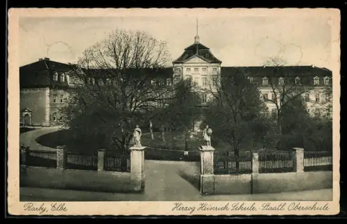 AK Barby /Elbe, Herzog Heinrich-Schule, Staatliche Oberschule