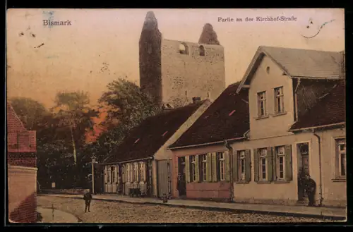 AK Bismark, Partie an der Kirchhof-Strasse