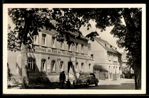 AK Schmannewitz /Dahlener Heide, Gasthaus zur Post