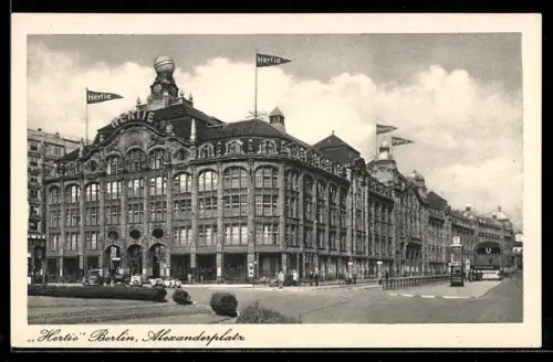 AK Berlin, Hertie Kaufhaus, Alexanderplatz