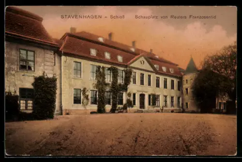 AK Stavenhagen, Schloss, Schauplatz von Reuters Franzosenbild