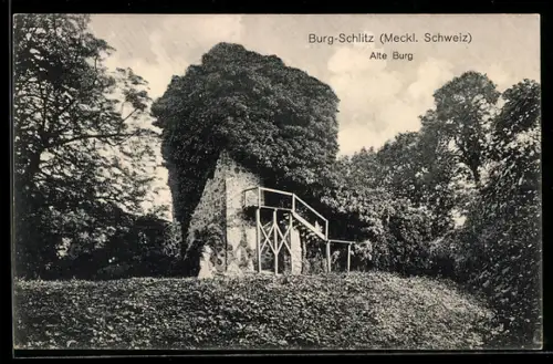 AK Schlitz / Mecklenburger Schweiz, Alte Burg