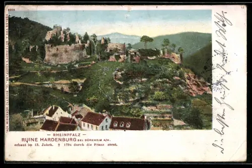 AK Bad Dürkheim, Ruine Hardenburg