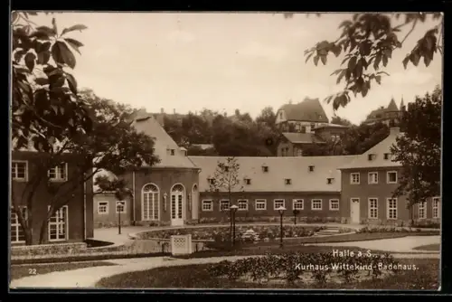AK Halle a. S., Kurhaus Wittekind, Badehaus