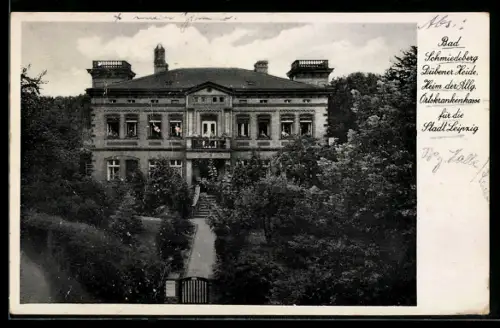 AK Bad Schmiedeberg, Dübener Heide, Heim der Allg. Ortskrankenkasse für die Stadt Leipzig