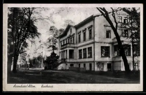 AK Arendsee /Altm., Kurhaus mit Strasse