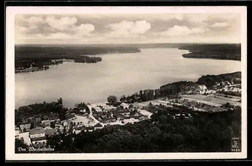 AK Werbellinsee, Gesamtansicht vom Flugzeug aus