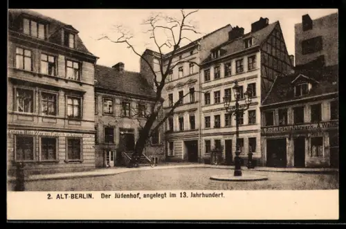 AK Berlin, Alt-Berlin, Jüdenhof, Panorama