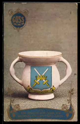 AK Paddington, The Abbot`s Cup, from the original at Fountain`s Abbey