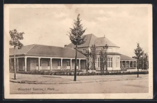AK Bad Saarow i. Mark, Blick zum Moorbad