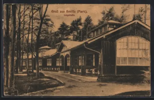 AK Beelitz /Mark, An der Liegehalle