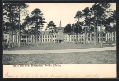 AK Beelitz /Mark, Blick zum Sanatorium