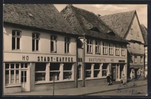 AK Parchim /Mecklbg., HO Stadt-Kaffee Gasthaus