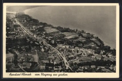 AK Arendsee /Altmark, Ortsansicht vom Flugzeug aus gesehen