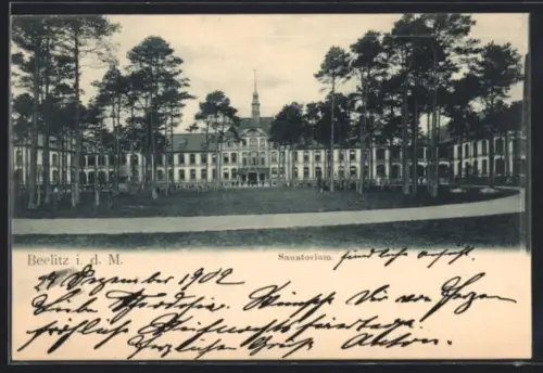 AK Beelitz i. d. M., Das Sanatorium