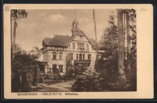 AK Grabowsee, Mittelbau der Heilstätte