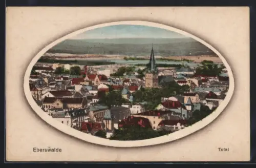 AK Eberswalde, Totalansicht aus der Vogelschau