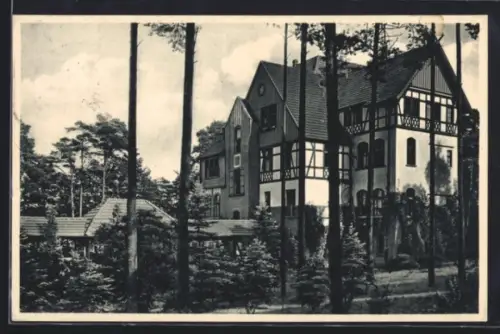 AK Hohenlychen /Templin, Auguste Viktoria-Sanatorium, Südbau