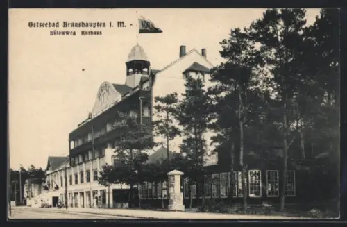 AK Brunshaupten i. M., Bülowweg am Kurhaus