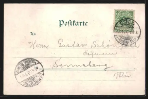 Lithographie Köln a. Rhein, Dom, Rheinbrücke, Neuer Bahnhof