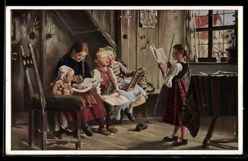AK Kinder während Gesangsstunde