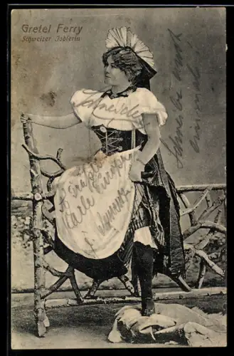 AK Schweizer Jodlerin Gretel Ferry, Musikerin
