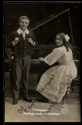 AK Musikerpaar The Rawsons, Miss Maggie & Master Jack, Entertainer