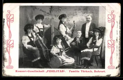 AK Ruhrort, Konzert-Gesellschaft Fidelitas, Musiker-Familie Türksch