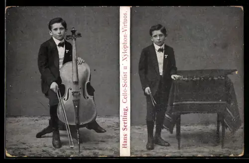 AK Musiker Hans Serfling, Cello-Solist und Xylophon-Virtuos