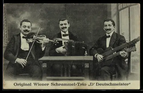 AK Original Wiener Schrammel-Trio D`Deutschmeister, Musiker
