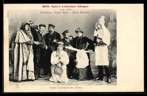 AK Leipzig, Wilhelm Eyles Leipziger Sänger, Onkel Lehmann aus Pirna