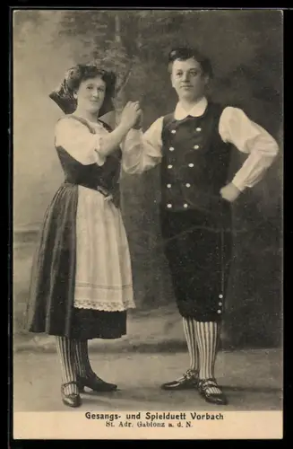 AK Gesangs- und Spielduett Vorbach
