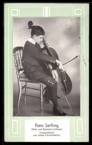 AK Cello- und Xylophon-Spieler Hans Serfling