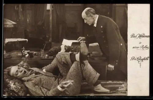 AK Schauspieler Paul Heidemann in einer Rolle in Die Liebesfalle