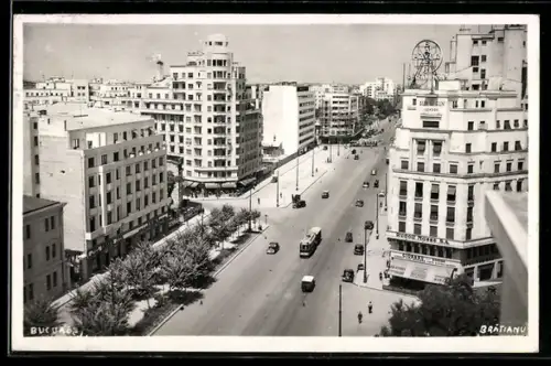 AK Bukarest, Bratianu, Strassenbahn