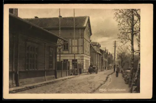 AK Mitau, Partie in der Dammstrasse