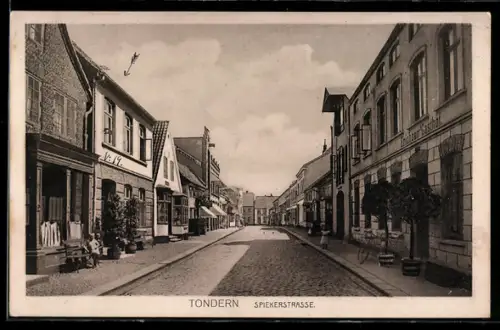 AK Tondern, Blick in die Spiekerstrasse