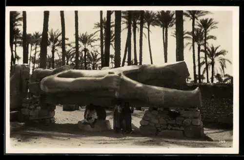 AK Memphis, das Denkmal Ramses II