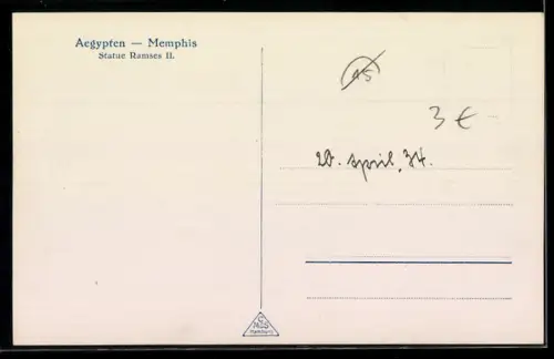 AK Memphis, das Denkmal Ramses II