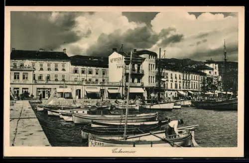 AK Crikvenica, Blick in den Hafen