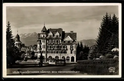 AK Velden /Wörthersee, Beim Karawankenplatz