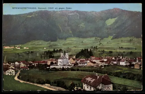 AK Steinach, Ortsansicht mit Brennerstrasse