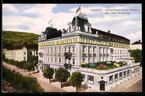 AK Leoben, Ansicht vom Grand Hotel