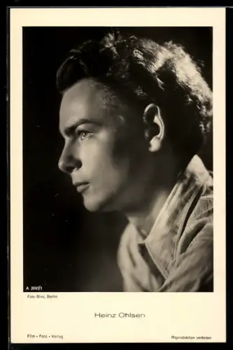 AK Schauspieler Heinz Ohlsen, seitlich abgelichtet