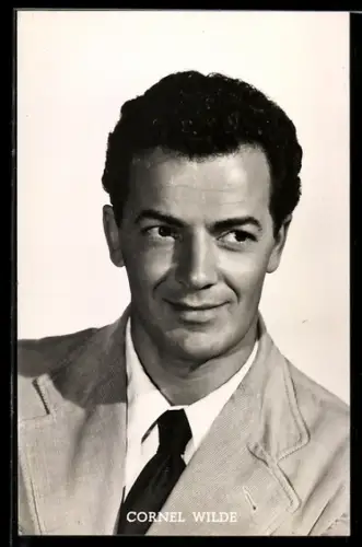AK Schauspieler Cornel Wilde mit Krawatte