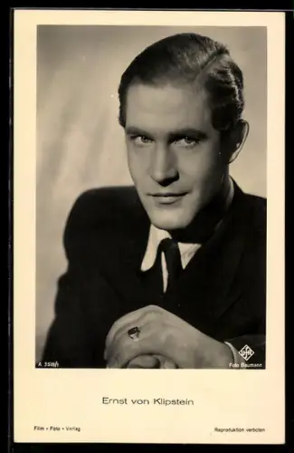AK Schauspieler Ernst von Klipstein, Ring